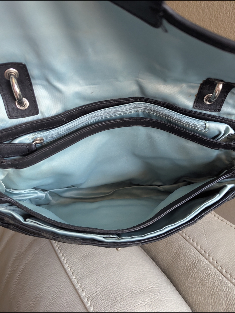 VINTAGE Coach Peyton Signature Flap Shoulder - Picture 10 of 14